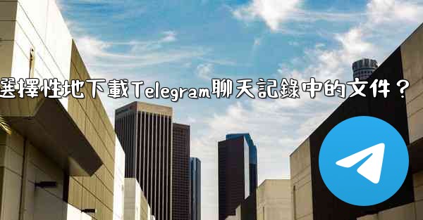 如何選擇性地下載Telegram聊天記錄中的文件？