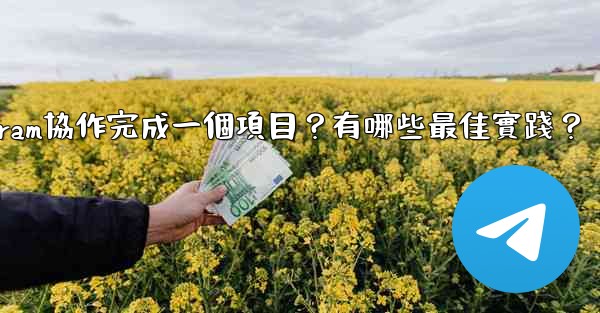 如何用Telegram協作完成一個項目？有哪些最佳實踐？