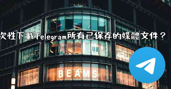 <b>如何一次性下載Telegram所有已保存的媒體文件？</b>