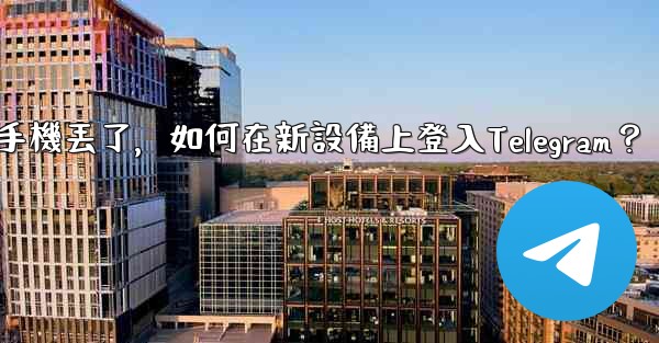<b>我的手機丟了，如何在新設備上登入Telegram？</b>