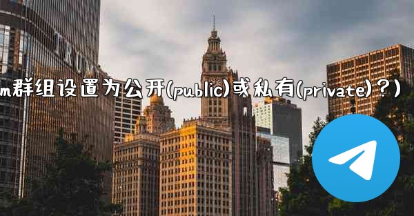 如何將Telegram群組設置為公開（Public）或私有（Private）？(如何将telegram群组设置为公开(p