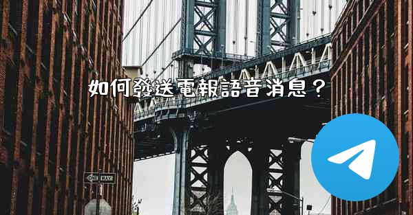 如何發送電報語音消息？
