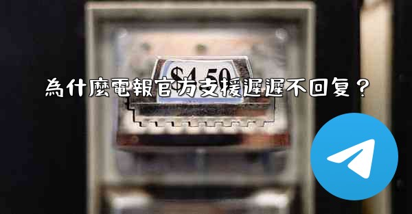 <b>為什麼電報官方支援遲遲不回复？</b>