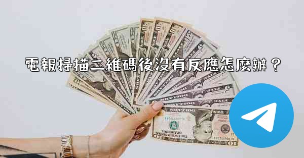 <b>電報掃描二維碼後沒有反應怎麼辦？</b>