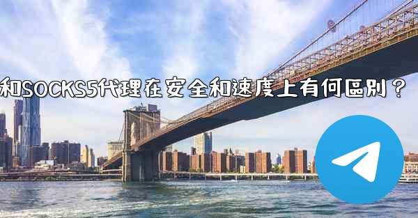 <b>電報，MTProto代理和SOCKS5代理在安全和速度上有何區別？</b>