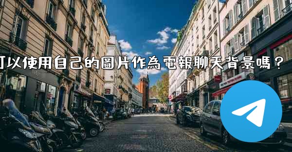 我可以使用自己的圖片作為電報聊天背景嗎？