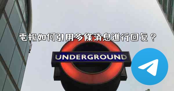 電報如何引用多條消息進行回复？