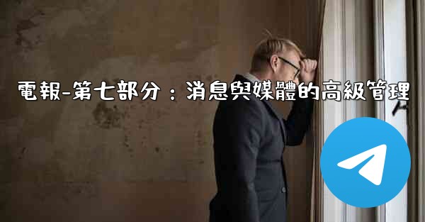 電報-第七部分：消息與媒體的高級管理