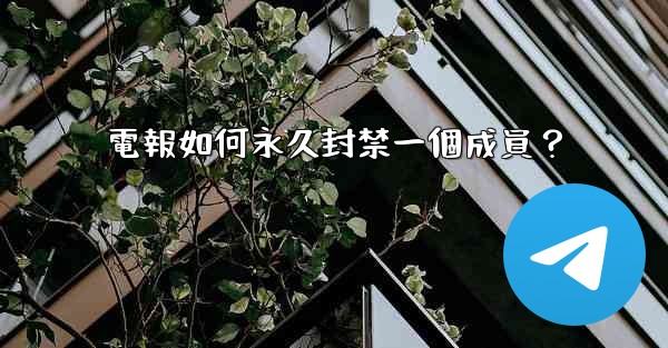 電報如何永久封禁一個成員？