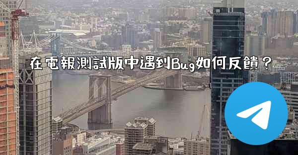 在電報測試版中遇到Bug如何反饋？