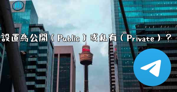 如何將電報群組設置為公開（Public）或私有（Private）？