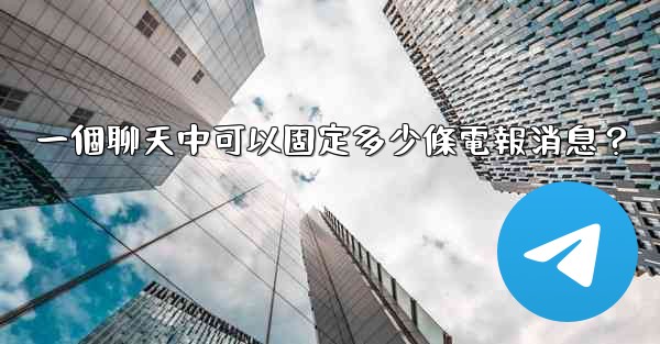 一個聊天中可以固定多少條電報消息？