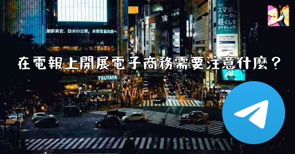 <b>在電報上開展電子商務需要注意什麼？</b>